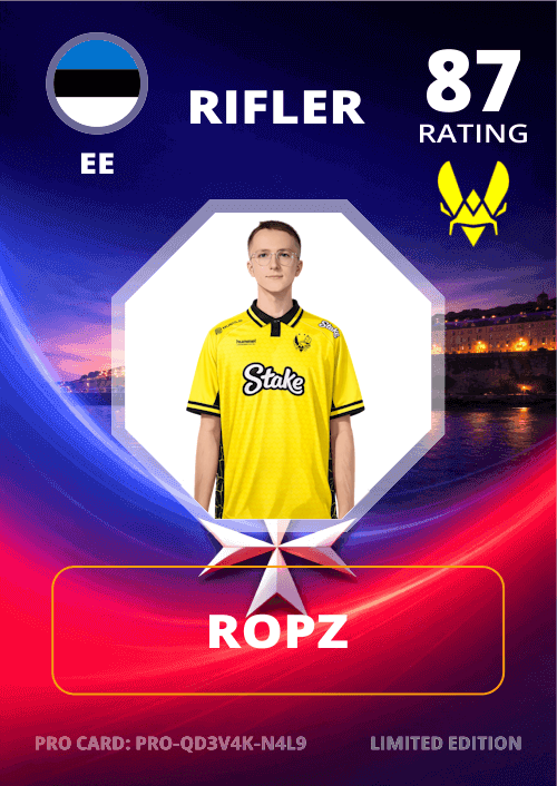 Carta do Ropz - Rating 87